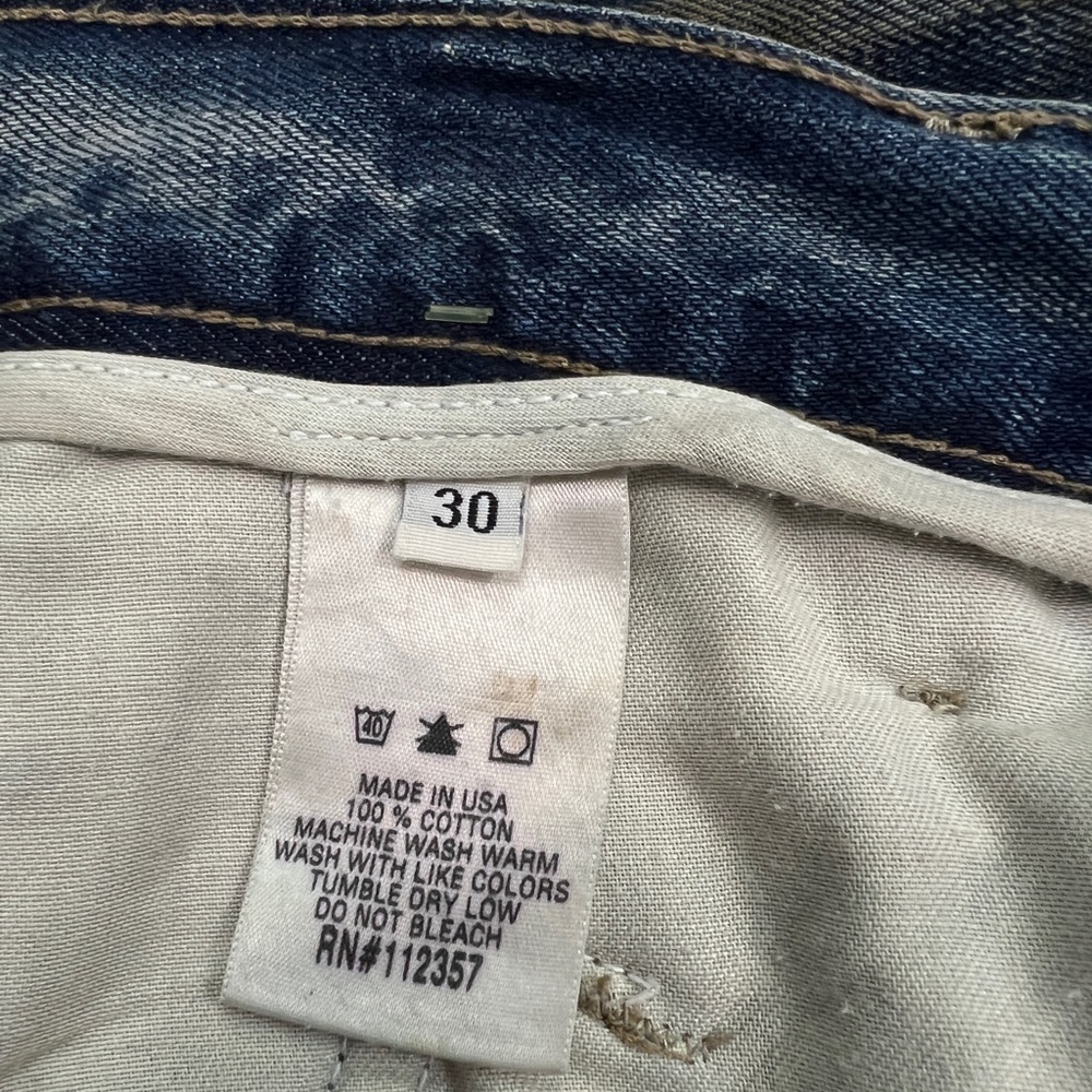 Waxed Oiled Rick Owens SLAB Denim Mud Distressed Washed Pocket Flare Cargo Jeans - Picture 14 of 16